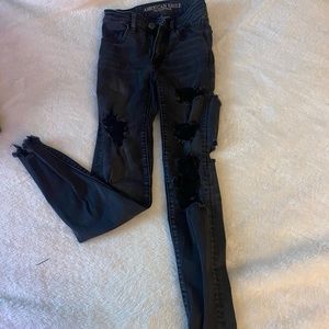 Black American Eagle Ripped jeans